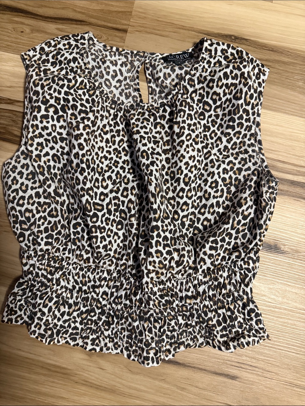 J. Crew Leopard Print Sleeveless Camisole - White, Brown, Black
